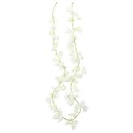 vidaXL Guirlandes de fleurs de Noël 6 Pièces blanc 180 cm