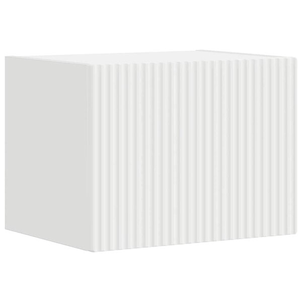 vidaXL Meuble TV mural Blanc 60 x 31 x 29.5 cm Bois d'ingénierie