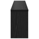 vidaXL Porte-manteau mural avec étagère Chêne noir 100 x 16 x 26 cm