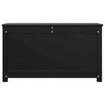 vidaXL Boîte de rangement Noir 80x40x45 5 cm Bois massif de pin