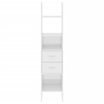 vidaXL Bibliothèque Blanc brillant 40x35x180 cm Bois d’ingénierie