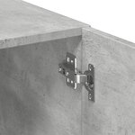 vidaXL Buffet haut gris béton 80x42 5x249 cm bois d'ingénierie
