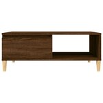 vidaXL Table basse chêne marron 90x60x35 cm bois d'ingénierie