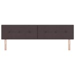 vidaXL Tête de lit avec tête de lit Marron foncé 200 cm tissu