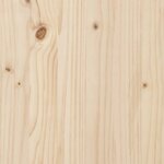 vidaXL Cadre de lit extra long sans matelas 180x220 cm bois massif pin