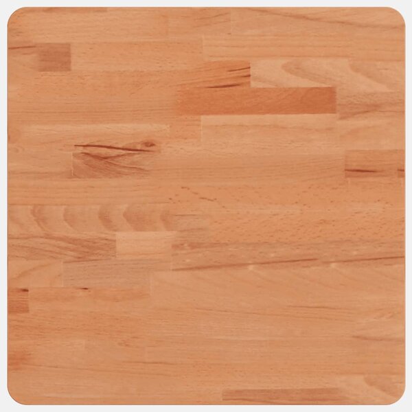 vidaXL Dessus de table 40x40x2 5 cm carré bois massif de hêtre