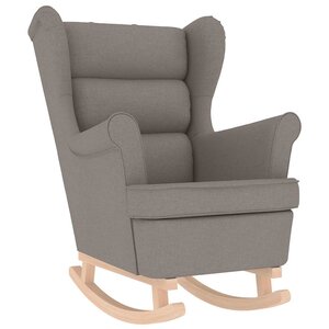 vidaXL Chaise à bascule taupe 74x90x102 cm tissu