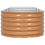 vidaXL Jardinière surélevée Marron 320 x 80 x 44 cm Acier