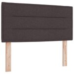 Tête de lit vidaXL Design Lignes Marron Sombre 80 cm Tissu