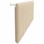 vidaXL Coussin de tête de lit crème 160 cm tissu