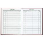 Registre Courrier arrivée - 32 x 24 cm, 160 pages - Rouge