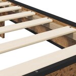 vidaXL Cadre de lit avec tête de lit Bois ancien 80 x 200 cm