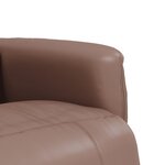 vidaXL Fauteuil inclinable de massage repose-pieds marron similicuir