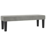 vidaXL Sommier à lattes de lit et matelas Gris clair 140x200cm Velours