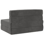 vidaXL Canapé-lit pliable Gris foncé 100 x 80 x 60 cm Tissu