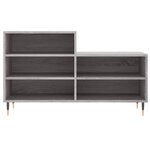 vidaXL Armoire à chaussures Sonoma gris 102x36x60 cm Bois d'ingénierie