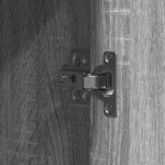 vidaXL Table de Toilette Gris 102 x 33 x 135 cm Bois d'ingénierie