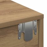 vidaXL Étagère murale avec tiroirs chêne artisanal bois d'ingénierie