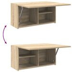 vidaXL Armoire murale de bain chêne sonoma 60x25x30 cm bois ingénierie