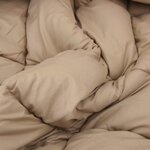 vidaXL Duvet d'été simple Taupe 200 x 140 cm Microfibre