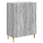 vidaXL Buffet Sonoma gris 66 x 34 5 x 90 cm Bois d'ingénierie