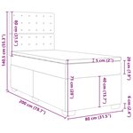 vidaXL Sommier à lattes de lit avec matelas bleu 80x200 cm velours