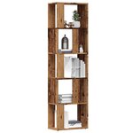 vidaXL Bibliothèque vieux bois 45x24x159 cm bois d'ingénierie