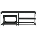 vidaXL Tables basses gigognes 2 Pièces noir bois d'ingénierie