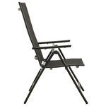 vidaXL Ensemble à manger de jardin 9 Pièces aluminium anthracite