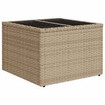 vidaXL Salon de jardin avec coussins 8 Pièces beige résine tressée