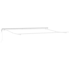 vidaXL Cadre d'auvent Blanc 450 × 300 cm Aluminium