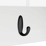 vidaXL Porte-manteau mural Blanc 80 x 20 x 30 cm Bois d'ingénierie
