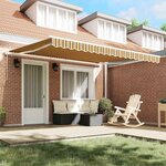vidaXL Auvent rétractable électrique Multicolore 400 × 350 cm