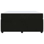 vidaXL Cadre de lit avec matelas Noir 140 x 200 cm tissu