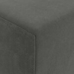 vidaXL Canapé-lit pliable Gris foncé 120 x 60 x 49 cm Tissu