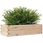 vidaXL Jardinière 90x40x23 cm bois de pin massif