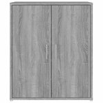 vidaXL Meuble à chaussures Sonoma gris 60x35x70 cm Bois d'ingénierie