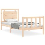 vidaXL Cadre de lit sans matelas 100x200 cm bois massif de pin