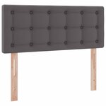 vidaXL Lit de Rangement Gris 120 x 200 cm Cuir synthétique