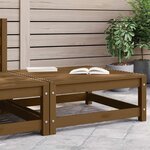 vidaXL Repose-pied de jardin 70x70x30cm marron miel bois de pin solide
