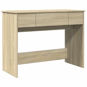 vidaXL Coiffeuse avec miroir chêne sonoma 100x45x76 cm