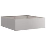 vidaXL Jardinière rouillé 100x100x30 cm acier inoxydable