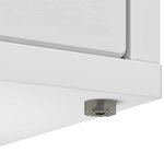 vidaXL Maison pour chat Blanc 42 5 x 40 x 53 5 cm Bois d'ingénierie