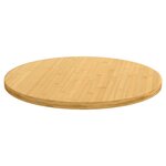 vidaXL Dessus de table Ø80x2 5 cm bambou