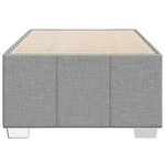 vidaXL Cadre de lit sans matelas gris clair 100x200 cm tissu