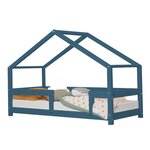 Lit cabane enfant LUCKY 120 x 200 bleu marine