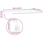 vidaXL Auvent rétractable automatique bordeaux 600x300 cm