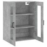 vidaXL Armoire murale gris béton 69 5x34x90 cm
