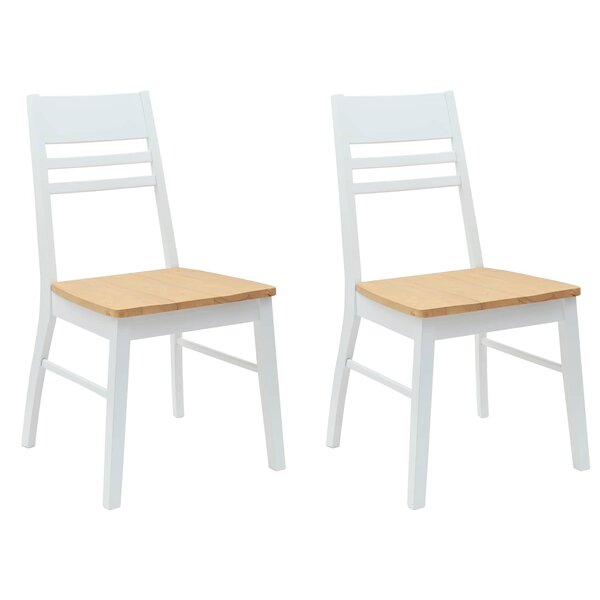 vidaXL Chaises de salle à manger 2 Pièces Blanc 43 x 54 x 89 cm