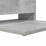 vidaXL Table d'appoint Gris béton 40 x 35 x 60 5 cm Bois d'ingénierie